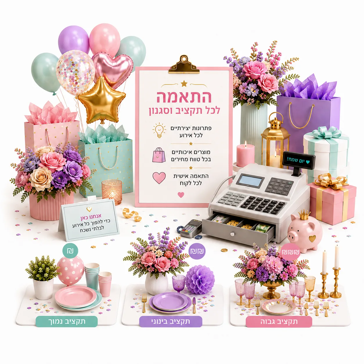 מגוון פרטים לכל תקציב וסגנון