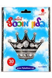 בלון מיילר "30 - כתר בצבע שחור