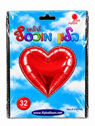 בלון מיילר "32 - לב בצבע אדום